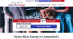 Desktop Screenshot of oysterriverenergy.com